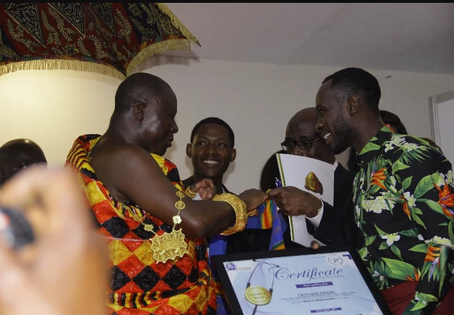 Otumfour Osei Tutu II and Okyeame Kwame