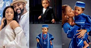 Banky W and wife, Adesua reveal son's face