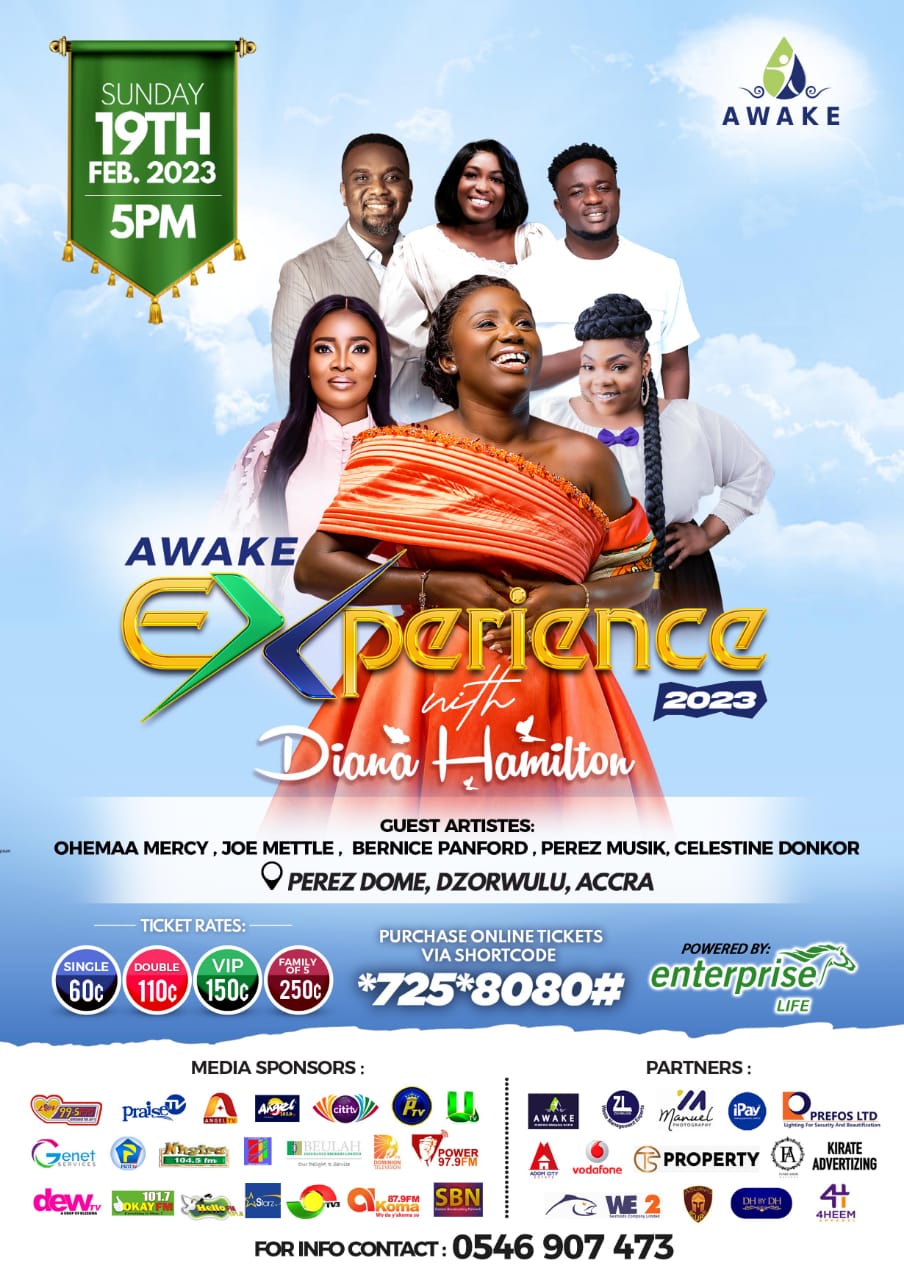 Diana Hamilton To Storm Accra, Kumasi With "Awake Experience"