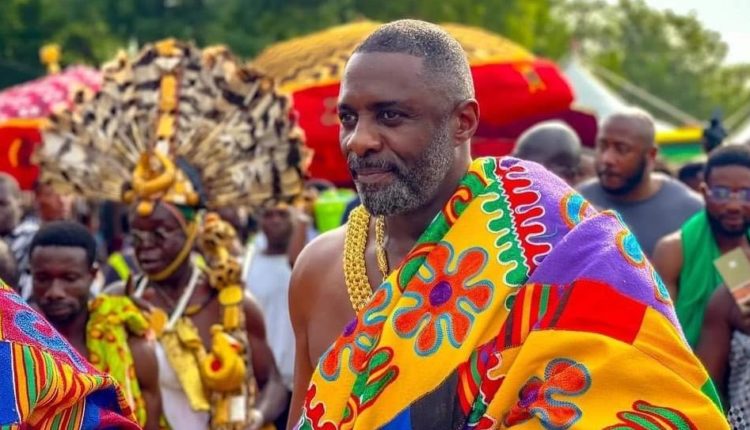 British Actor Idris Elba Pays Homage To Otumfour Osei Tutu II During Akwasidae Festival