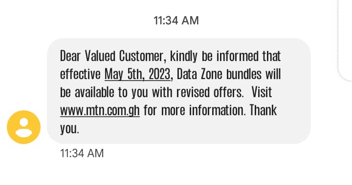MTN’s Data Zone Bundle To Be Restored On May 5